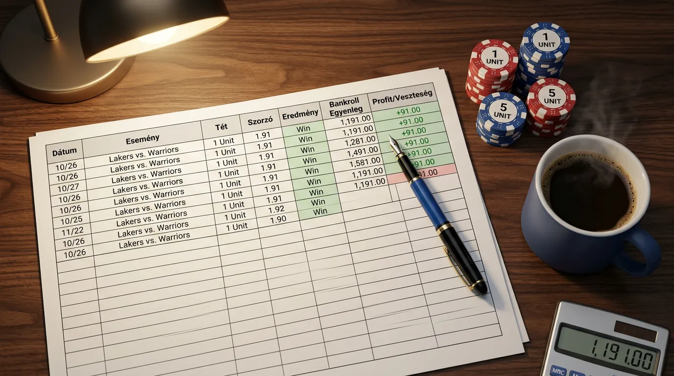 Bankroll kezelési stratégia táblázat fogadási egységekkel