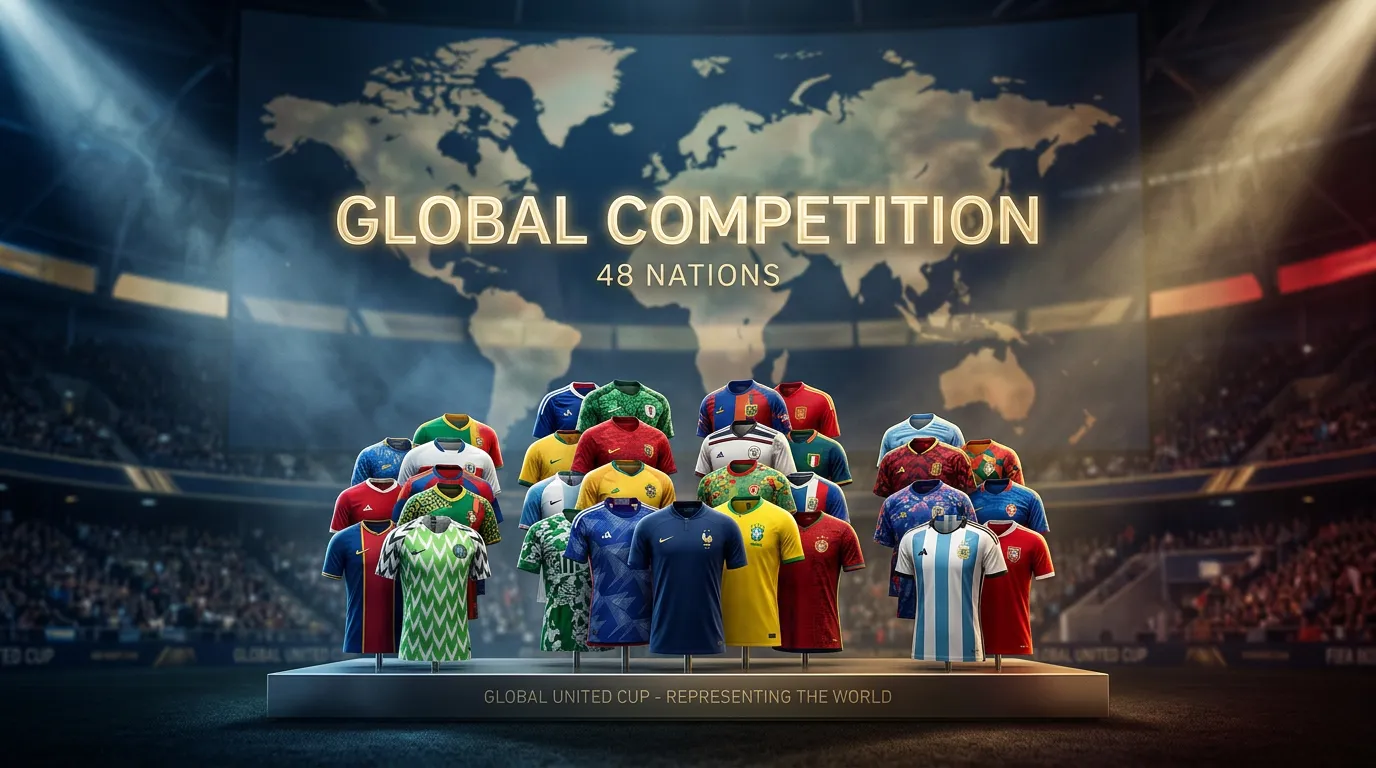 2026-os világbajnokság 48 résztvevő csapat zászlói és címerei