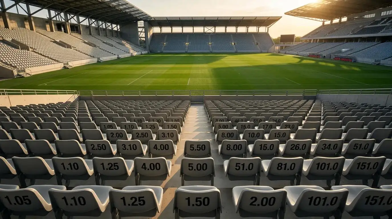 Decimális szorzók és fogadási koefficiensek értelmezése táblázaton